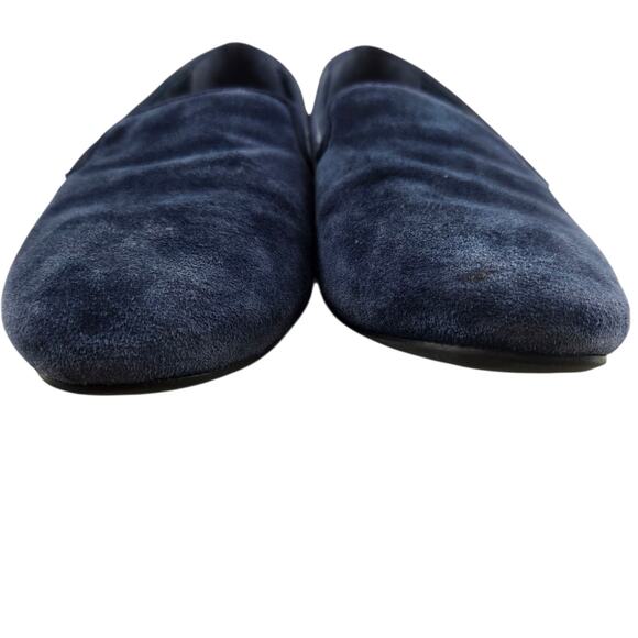 Birdies Starling Flats Womens 5.5 Blue Suede Loafers Slip On Comfort Preppy - Picture 3 of 10
